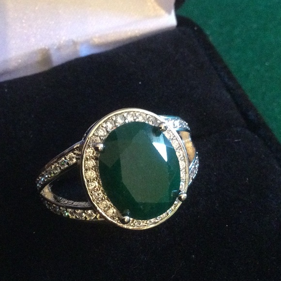 Atlanta Gem & Mineral Show Jewelry - Genuine Emerald Ring